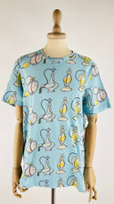 T-shirt girocollo in cotone stampato 10x10 An Italian Theory