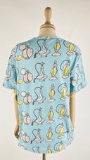 T-shirt girocollo in cotone stampato 10x10 An Italian Theory