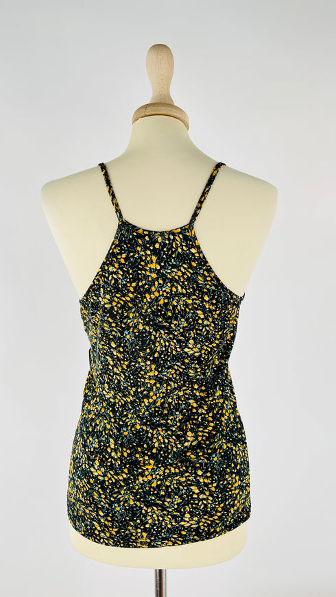 Top a fiori con ruffles
