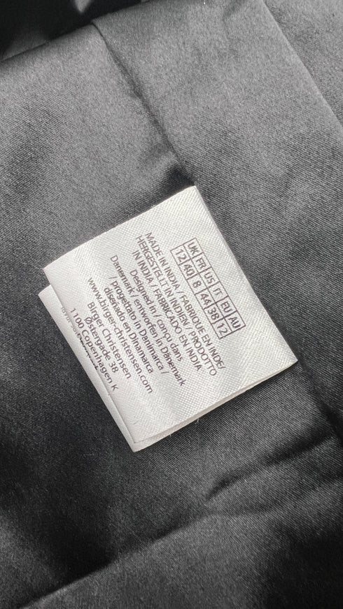 Trench in pelle nero