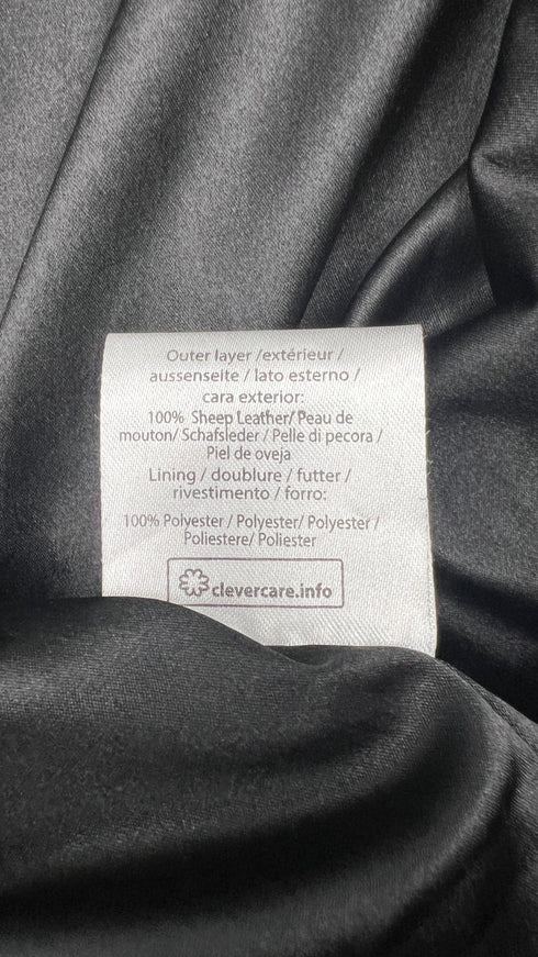 Trench in pelle nero