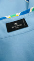 Camicia azzurra fantasia paisley