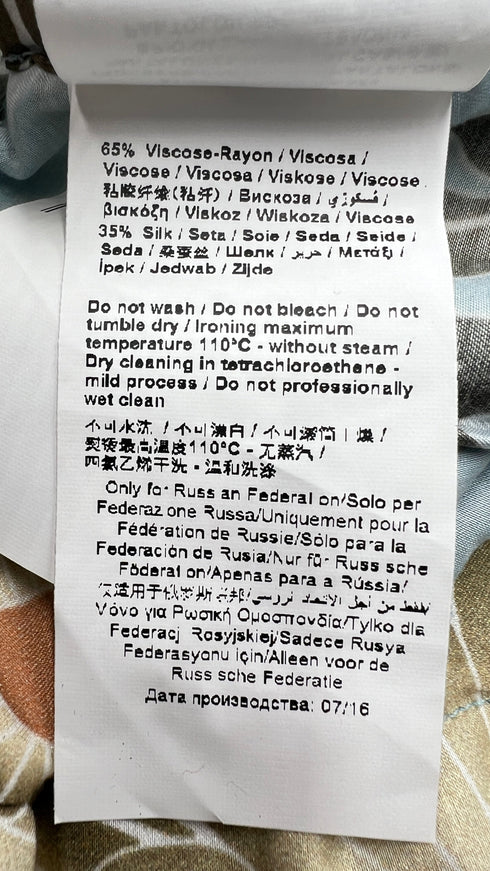 Completo azzurro stampato