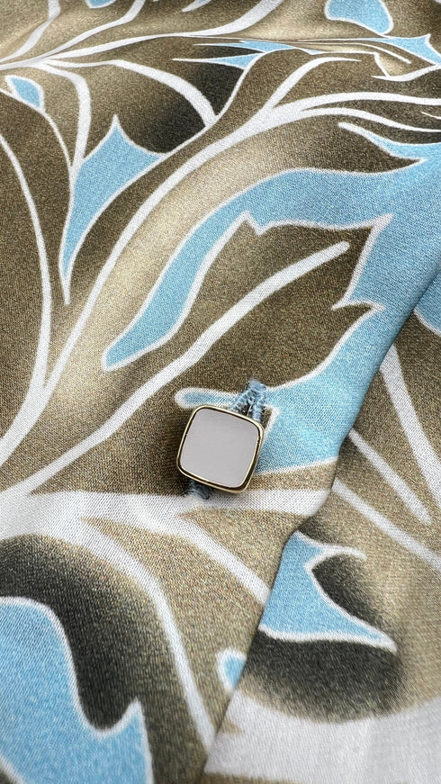 Completo azzurro stampato