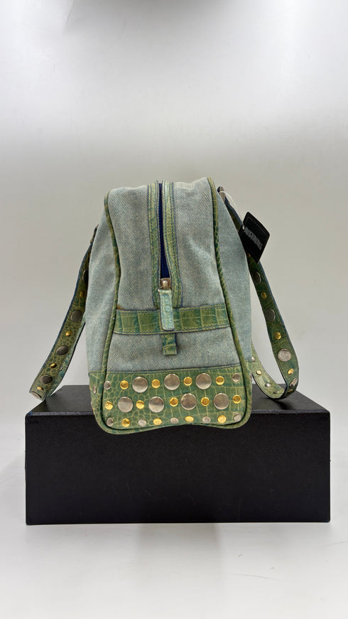Borsa jeans e borchie