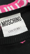 Maglia cropped logata MOSCHINO COUTURE