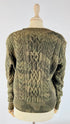 Maglia a V a trecce