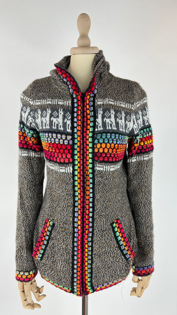 Cardigan con cappuccio
