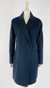 Cappotto in lana blu