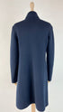 Cappotto in lana blu