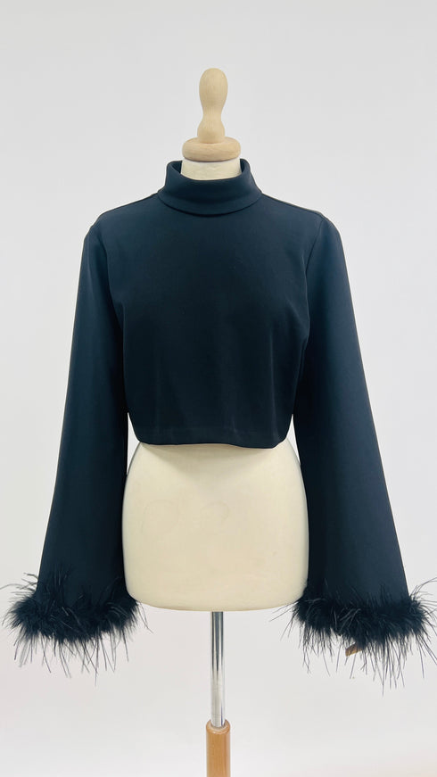 Top cropped piume