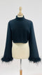 Top cropped piume