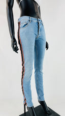 Jeans skinny con passamaneria Palm Angels
