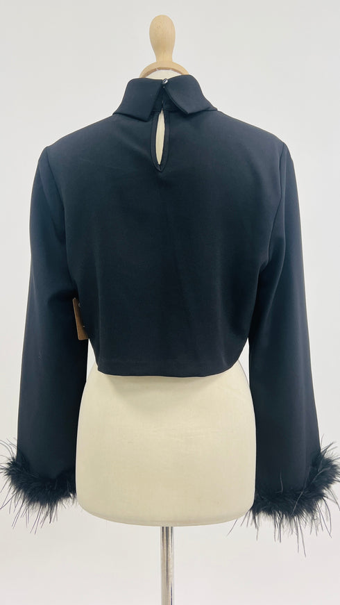 Top cropped piume