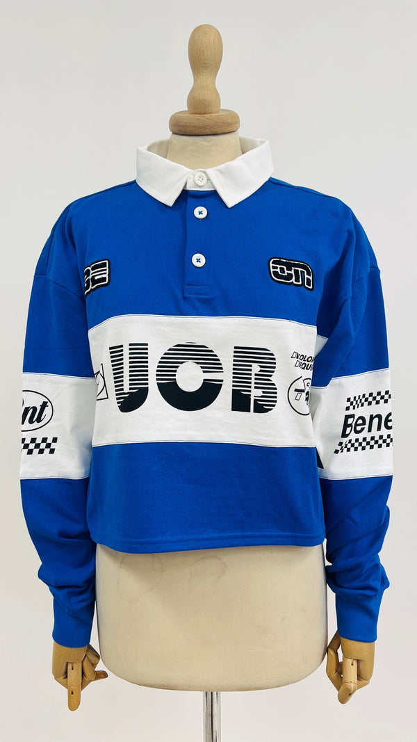 Polo cropped cotone