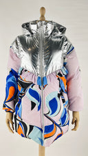 Piumino inserto argentato Emilio Pucci