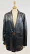 Blazer pelle con cartellino