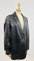 Blazer pelle con cartellino
