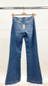 Jeans flare con taschini