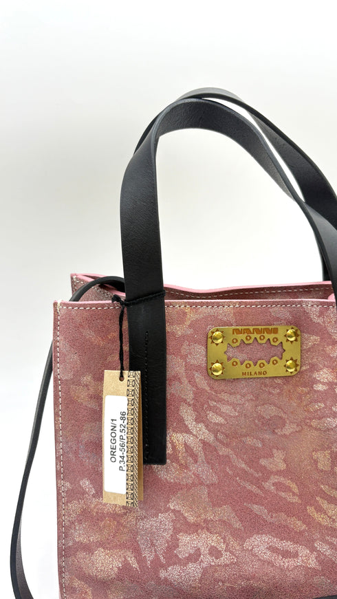 Borsa “Oregon” rosa con cartellino
