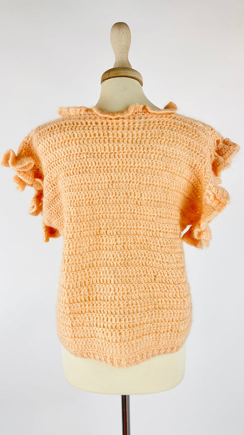 Maglia smanicata tricot