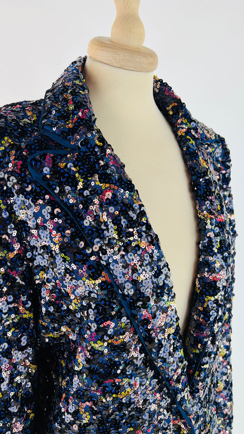 Blazer paillettes multicolor