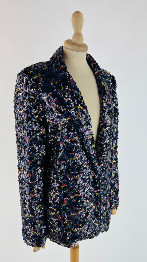 Blazer paillettes multicolor