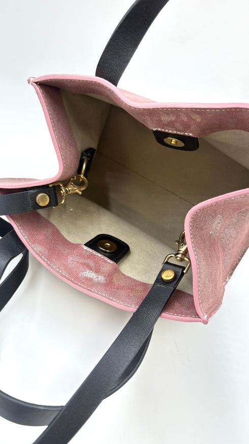 Borsa “Oregon” rosa con cartellino