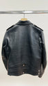 Biker di pelle nera