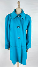 Cappotto foderato azzurro M Missoni