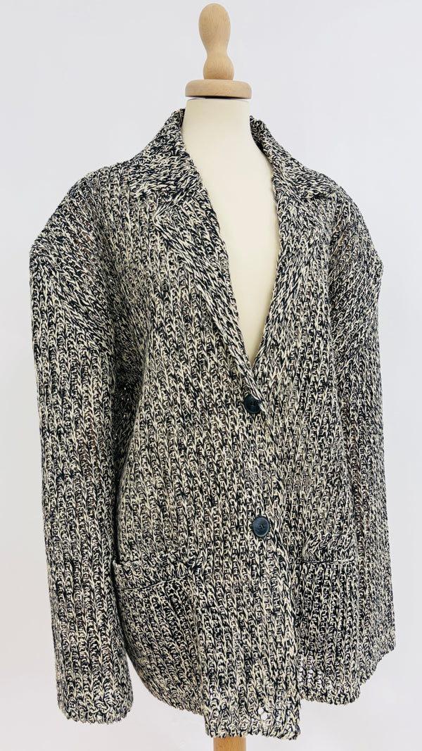 Blazer oversize in maglia