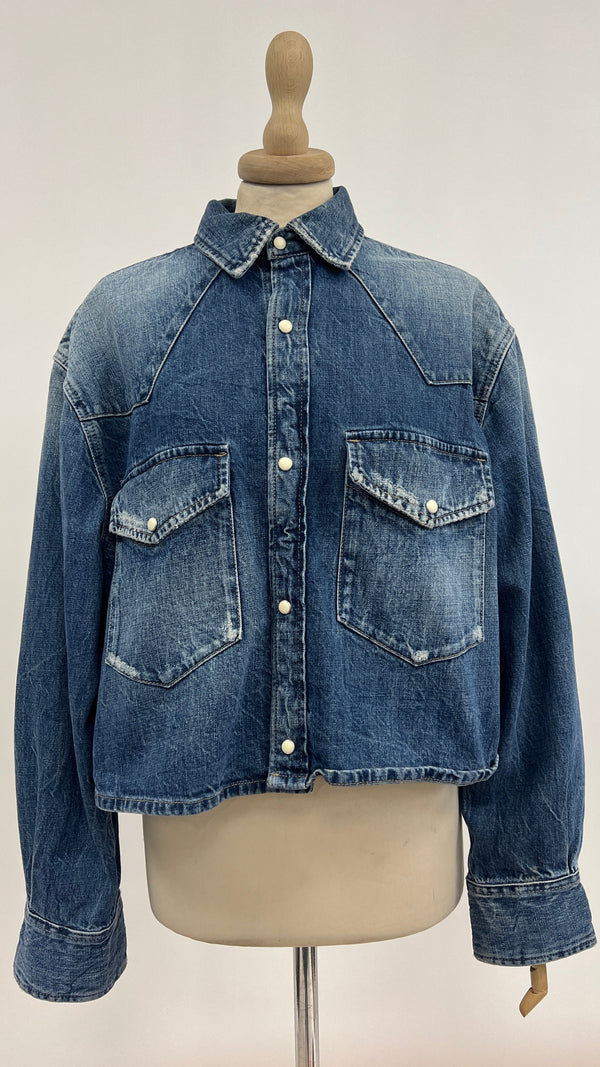 Giacca denim in cotone