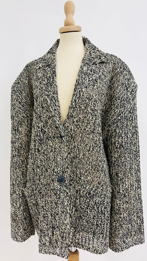 Blazer oversize in maglia