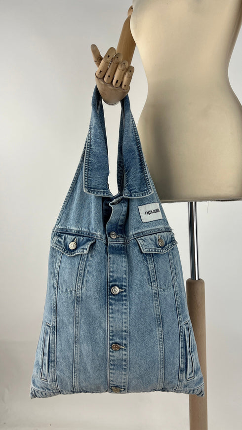 Borsa Alia big denim chiaro