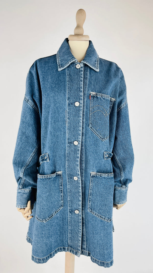 Giacca lunga in denim