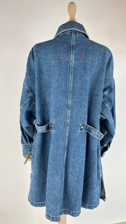 Giacca lunga in denim