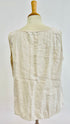 Top in lino ricamato