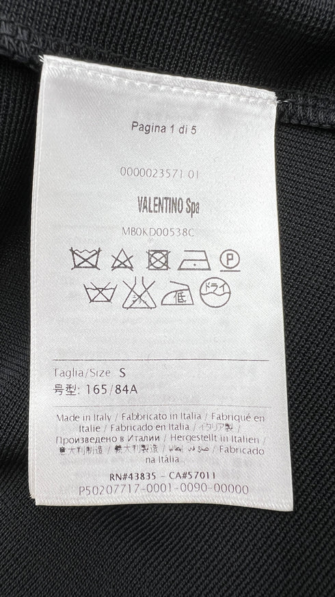 Abito corto nero con borchie