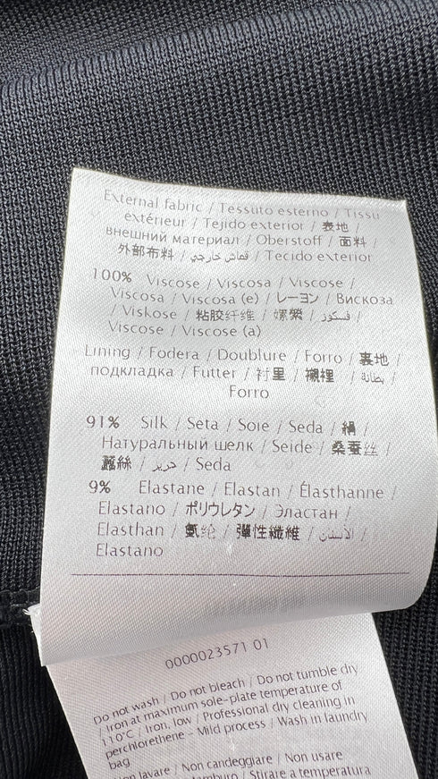 Abito corto nero con borchie