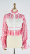Camicia cropped ricamata