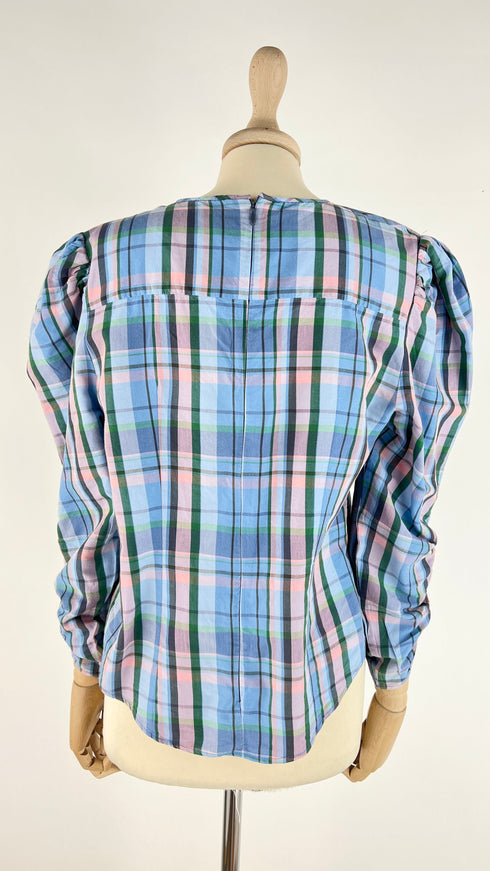 Blusa corta tartan