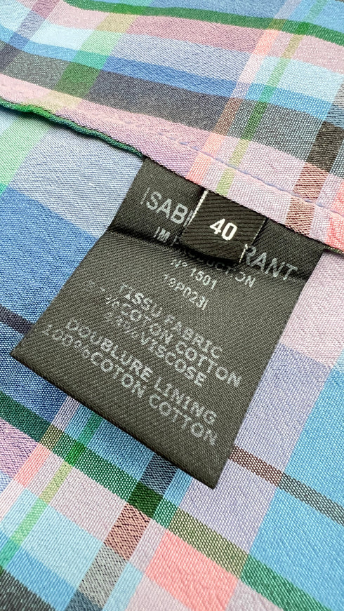 Blusa corta tartan