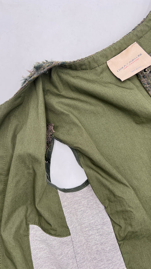 Giacca corta in tweed