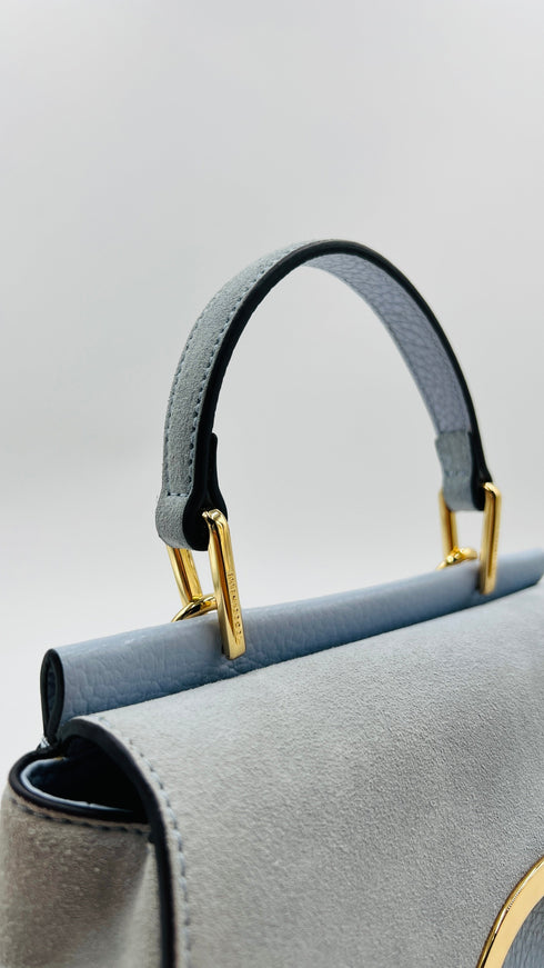 Borsa a tracolla azzurra