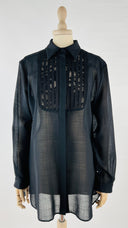 Camicia lunga inserti pizzo PORTS