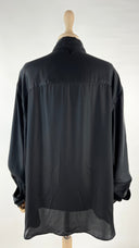 Camicia over nero lucido Diesel
