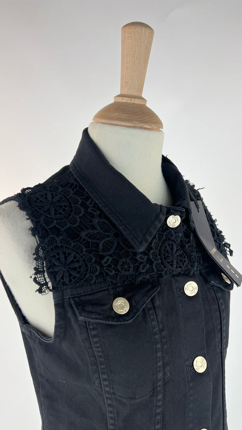 Gilet inserto pizzo con cartellino