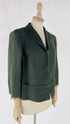 Blazer vintage con maniche tre quarti e cartellino