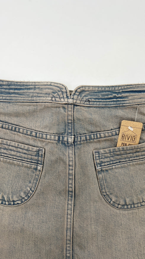 Mini gonna in denim