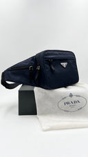 Marsupio nylon blu PRADA